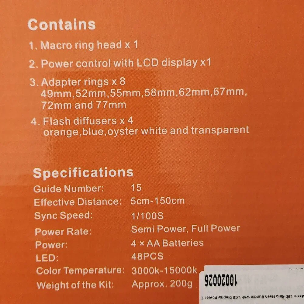 Neewer LED Ring Flash Photography Macro Light LCD Display DSLR